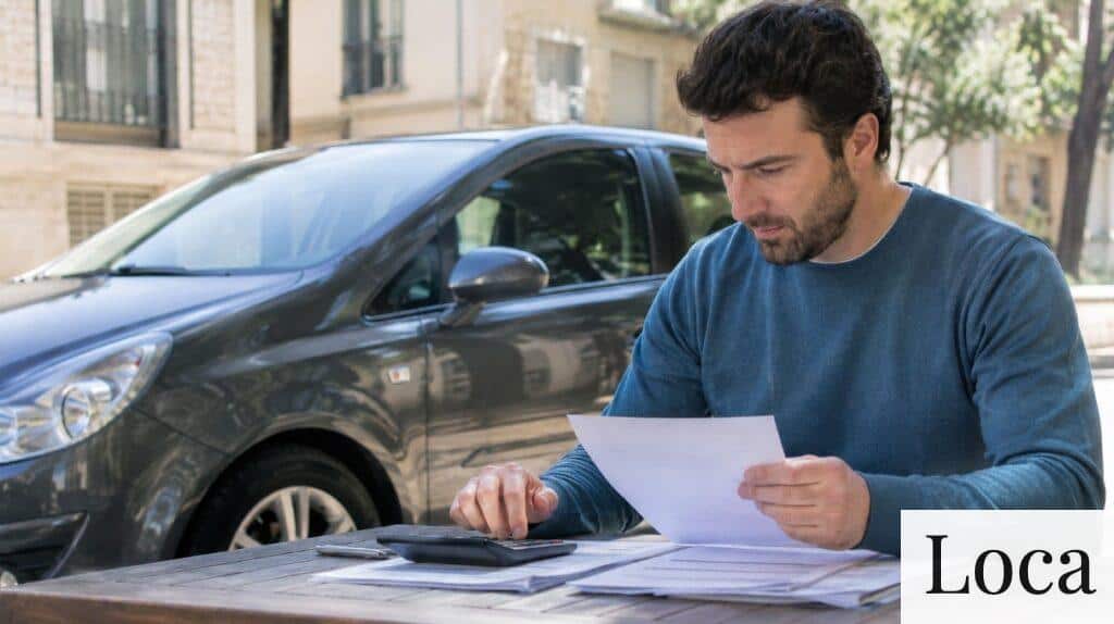 Persona valorando opciones para conseguir liquidez con su coche